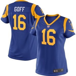 Jared Goff Los Angeles Rams Nike Women’s Player Game Jersey