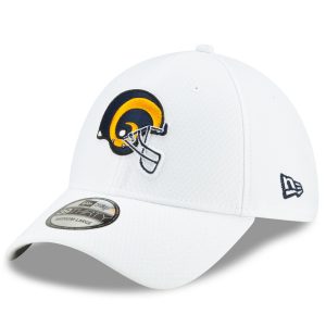 Los Angeles Rams New Era 2019 NFL Sideline Platinum 39THIRTY Flex Hat