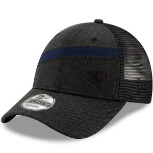 Los Angeles Rams New Era Black Label Scale Trucker 9FORTY Snapback Adjustable Hat