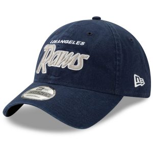 Los Angeles Rams New Era Retro Script II 9TWENTY Adjustable Snapback Hat
