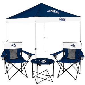 Los Angeles Rams Tailgate Canopy Tent, Table, & Chairs Set