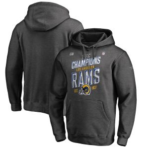 Men’s Los Angeles Rams 2018 NFC Champions Trophy Collection Pullover Hoodie