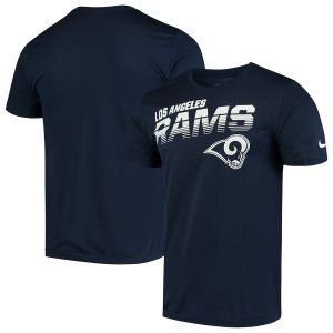 Men’s Los Angeles Rams Nike Navy Sideline Line of Scrimmage Legend Performance T-Shirt