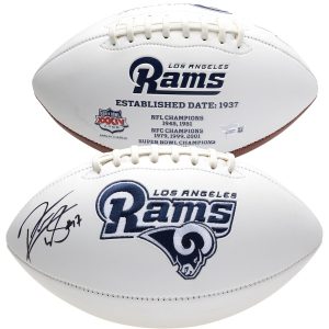 Robert Woods Los Angeles Rams Autographed White Panel Football