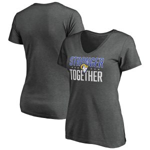 Women’s Los Angeles Rams Stronger Together V-Neck T-Shirt