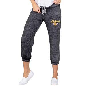 Concepts Sport Los Angeles Lakers Women’s Charcoal Capri Knit Lounge Pants