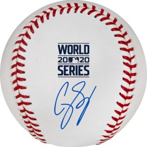Corey Seager Los Angeles Dodgers 2020 MLB World Series Champions Autographed Baseball