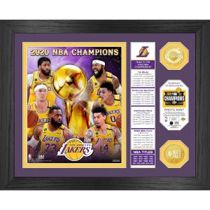 Highland Mint Los Angeles Lakers 2020 NBA Finals Champions Banner Bronze Coin Photo Mint