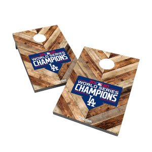 Los Angeles Dodgers 2020 World Series Champions 2′ x 3′ Cornhole Bag Toss Game