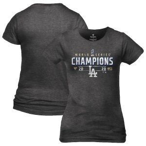 Los Angeles Dodgers Girls Youth 2020 World Series Champions Locker Room T-Shirt