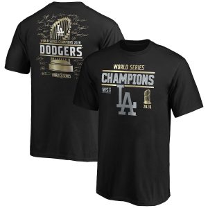 Los Angeles Dodgers Youth 2020 World Series Champions Signature Roster T-Shirt