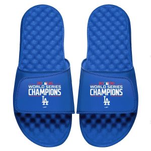 Los Angeles Dodgers ISlide Youth 2020 World Series Champions Logo Slide Sandals