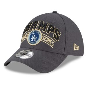 Los Angeles Dodgers New Era 2020 World Series Champions Locker Room 39THIRTY Flex Hat