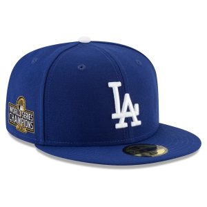 Los Angeles Dodgers New Era 2020 World Series Champions Sidepatch 59FIFTY Fitted Hat