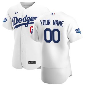 Los Angeles Dodgers Nike 2020 World Series Champions Home Custom Authentic Jersey