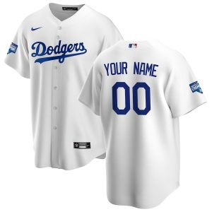 Los Angeles Dodgers Nike 2020 World Series Champions Home Custom Replica Jersey