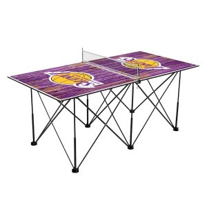 Los Angeles Lakers 6′ Weathered Design Pop Up Table Tennis Set