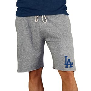 Men’s Los Angeles Dodgers Concepts Sport Gray Mainstream Terry Shorts