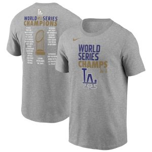 Men’s Los Angeles Dodgers Nike 2020 World Series Champions Roster T-Shirt