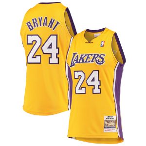 Kobe Bryant Los Angeles Lakers Gold Hardwood Classics 2008-09 Authentic Jersey