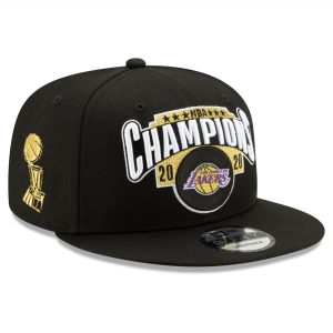 New Era Los Angeles Lakers Black 2020 NBA Finals Champions Snapback Adjustable Hat
