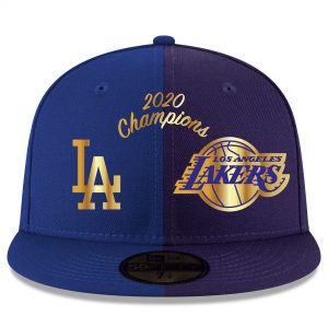 New Era Los Angeles 2020 Dual Champions Split Fitted Hat